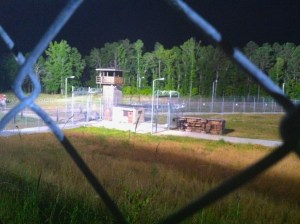 Prison at Night thru Chain